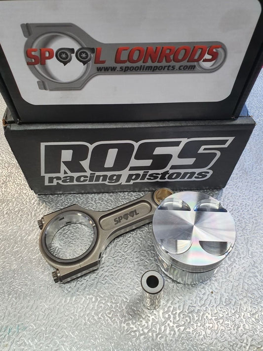 Spool 1JZ-GTE I Beam Drag Pro Conrods and Custom ROSS Forged Pistons