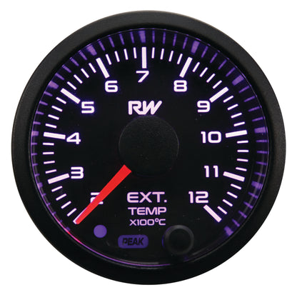 Raceworks Electronic EGT Gauge (200-1200DEG C) 52mm