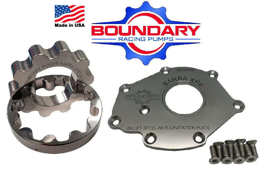 Boundary Oil pump gears and backing plate combo Barra